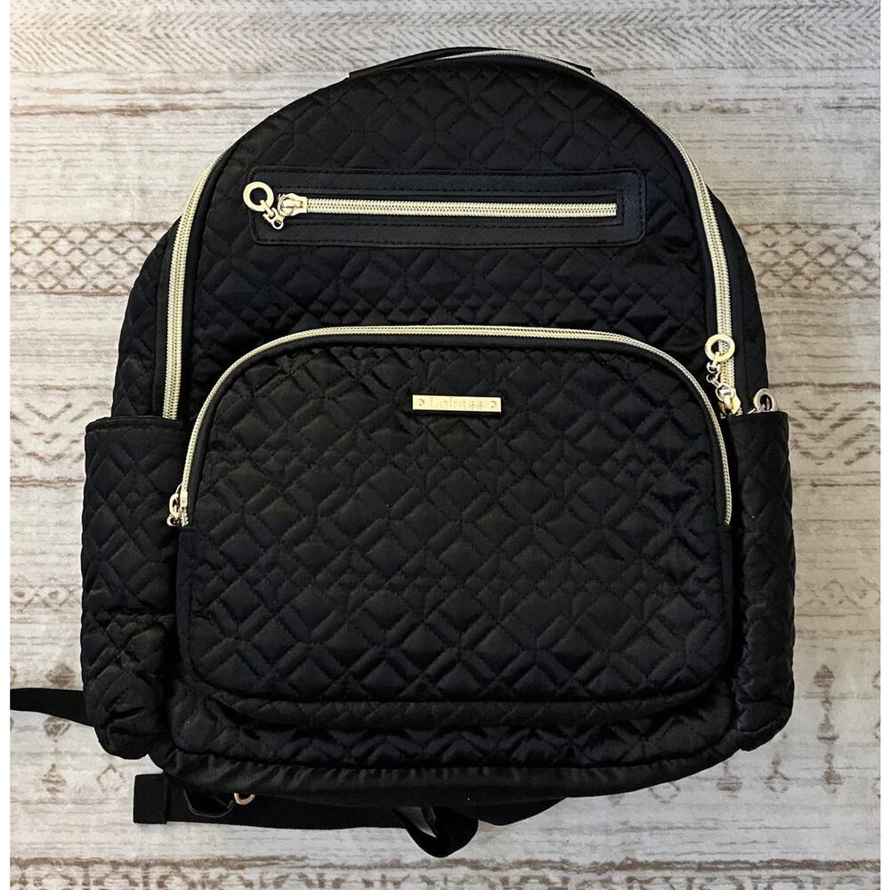 Lokass Women’s Quilted Backpack with Gold Zippers - Stylish Casual Daypack